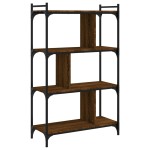 vidaXL Bibliotecă cu 4 niveluri stejar maro 76x32x123 cm lemn compozit vidaXL Bibliotecă cu 4 niveluri stejar maro 76x32x123 cm lemn compozit
