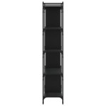 vidaXL Bibliotecă cu 5 niveluri, negru, 76x32x158 cm, lemn prelucrat vidaXL Bibliotecă cu 5 niveluri, negru, 76x32x158 cm, lemn prelucrat