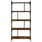 vidaXL Bibliotecă cu 5 niveluri, stejar fumuriu, 76x32x158 cm, lemn vidaXL Bibliotecă cu 5 niveluri, stejar fumuriu, 76x32x158 cm, lemn