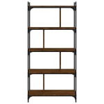 vidaXL Bibliotecă cu 5 niveluri stejar maro 76x32x158 cm lemn compozit vidaXL Bibliotecă cu 5 niveluri stejar maro 76x32x158 cm lemn compozit