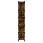 vidaXL Bibliotecă cu 6 niveluri, stejar fumuriu, 76x32x192 cm, lemn
