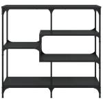 vidaXL Măsuță consolă, negru, 103x32x95 cm, lemn compozit vidaXL Măsuță consolă, negru, 103x32x95 cm, lemn compozit