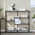 vidaXL Măsuță consolă, gri sonoma, 103x32x95 cm, lemn prelucrat vidaXL Măsuță consolă, gri sonoma, 103x32x95 cm, lemn prelucrat