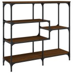 vidaXL Măsuță consolă, stejar maro, 103x32x95 cm, lemn prelucrat vidaXL Măsuță consolă, stejar maro, 103x32x95 cm, lemn prelucrat