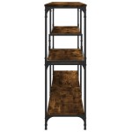 vidaXL Măsuță consolă, stejar fumuriu, 160x32x95 cm, lemn prelucrat vidaXL Măsuță consolă, stejar fumuriu, 160x32x95 cm, lemn prelucrat