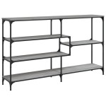 vidaXL Măsuță consolă, gri sonoma, 160x32x95 cm, lemn prelucrat vidaXL Măsuță consolă, gri sonoma, 160x32x95 cm, lemn prelucrat