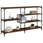 vidaXL Măsuță consolă, stejar maro, 160x32x95 cm, lemn prelucrat vidaXL Măsuță consolă, stejar maro, 160x32x95 cm, lemn prelucrat