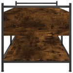 vidaXL Măsuță de cafea, stejar fumuriu, 99x50x50 cm, lemn prelucrat vidaXL Măsuță de cafea, stejar fumuriu, 99x50x50 cm, lemn prelucrat