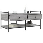 vidaXL Măsuță de cafea, gri sonoma, 99x50x50 cm, lemn compozit vidaXL Măsuță de cafea, gri sonoma, 99x50x50 cm, lemn compozit