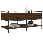 vidaXL Măsuță de cafea, stejar maro, 99x50x50 cm, lemn prelucrat vidaXL Măsuță de cafea, stejar maro, 99x50x50 cm, lemn prelucrat