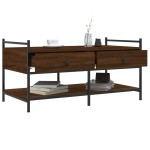 vidaXL Măsuță de cafea, stejar maro, 99x50x50 cm, lemn prelucrat vidaXL Măsuță de cafea, stejar maro, 99x50x50 cm, lemn prelucrat