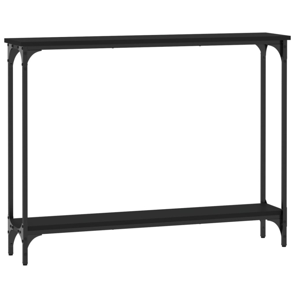 vidaXL Măsuță consolă, negru, 100x22,5x75 cm, lemn compozit