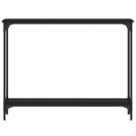 vidaXL Măsuță consolă, negru, 100x22,5x75 cm, lemn compozit vidaXL Măsuță consolă, negru, 100x22,5x75 cm, lemn compozit