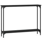 vidaXL Măsuță consolă, negru, 100x22,5x75 cm, lemn compozit vidaXL Măsuță consolă, negru, 100x22,5x75 cm, lemn compozit