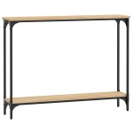 vidaXL Măsuță consolă, stejar sonoma, 100x22,5x75 cm, lemn prelucrat vidaXL Măsuță consolă, stejar sonoma, 100x22,5x75 cm, lemn prelucrat