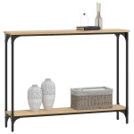 vidaXL Măsuță consolă, stejar sonoma, 100x22,5x75 cm, lemn prelucrat vidaXL Măsuță consolă, stejar sonoma, 100x22,5x75 cm, lemn prelucrat