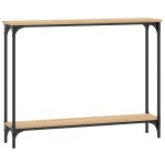 vidaXL Măsuță consolă, stejar sonoma, 100x22,5x75 cm, lemn prelucrat vidaXL Măsuță consolă, stejar sonoma, 100x22,5x75 cm, lemn prelucrat