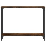 vidaXL Măsuță consolă, stejar fumuriu, 100x22,5x75 cm, lemn prelucrat vidaXL Măsuță consolă, stejar fumuriu, 100x22,5x75 cm, lemn prelucrat