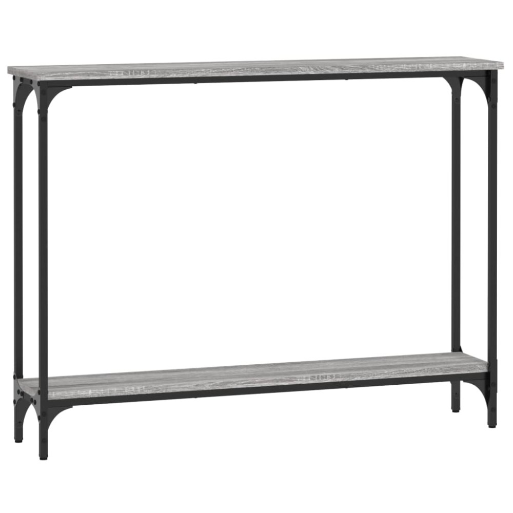vidaXL Măsuță consolă, gri sonoma, 100x22,5x75 cm, lemn prelucrat