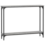 vidaXL Măsuță consolă, gri sonoma, 100x22,5x75 cm, lemn prelucrat vidaXL Măsuță consolă, gri sonoma, 100x22,5x75 cm, lemn prelucrat