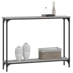 vidaXL Măsuță consolă, gri sonoma, 100x22,5x75 cm, lemn prelucrat vidaXL Măsuță consolă, gri sonoma, 100x22,5x75 cm, lemn prelucrat