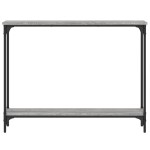 vidaXL Măsuță consolă, gri sonoma, 100x22,5x75 cm, lemn prelucrat vidaXL Măsuță consolă, gri sonoma, 100x22,5x75 cm, lemn prelucrat