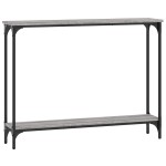 vidaXL Măsuță consolă, gri sonoma, 100x22,5x75 cm, lemn prelucrat vidaXL Măsuță consolă, gri sonoma, 100x22,5x75 cm, lemn prelucrat