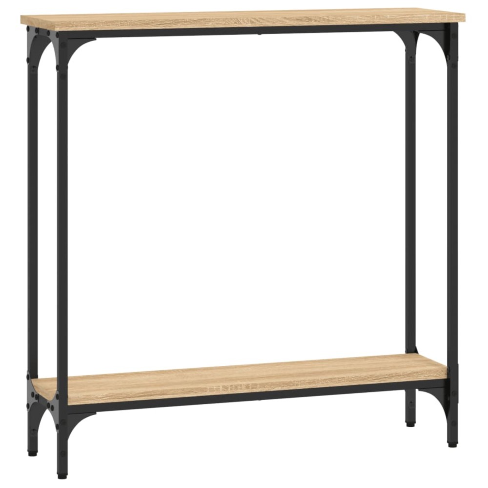 vidaXL Masă consolă, stejar sonoma, 75x22,5x75 cm, lemn prelucrat