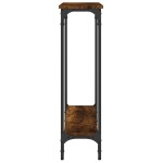 vidaXL Măsuță consolă, stejar fumuriu, 75x22,5x75 cm, lemn prelucrat vidaXL Măsuță consolă, stejar fumuriu, 75x22,5x75 cm, lemn prelucrat
