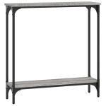 vidaXL Măsuță consolă, gri sonoma, 75x22,5x75 cm, lemn prelucrat vidaXL Măsuță consolă, gri sonoma, 75x22,5x75 cm, lemn prelucrat
