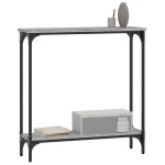 vidaXL Măsuță consolă, gri sonoma, 75x22,5x75 cm, lemn prelucrat vidaXL Măsuță consolă, gri sonoma, 75x22,5x75 cm, lemn prelucrat