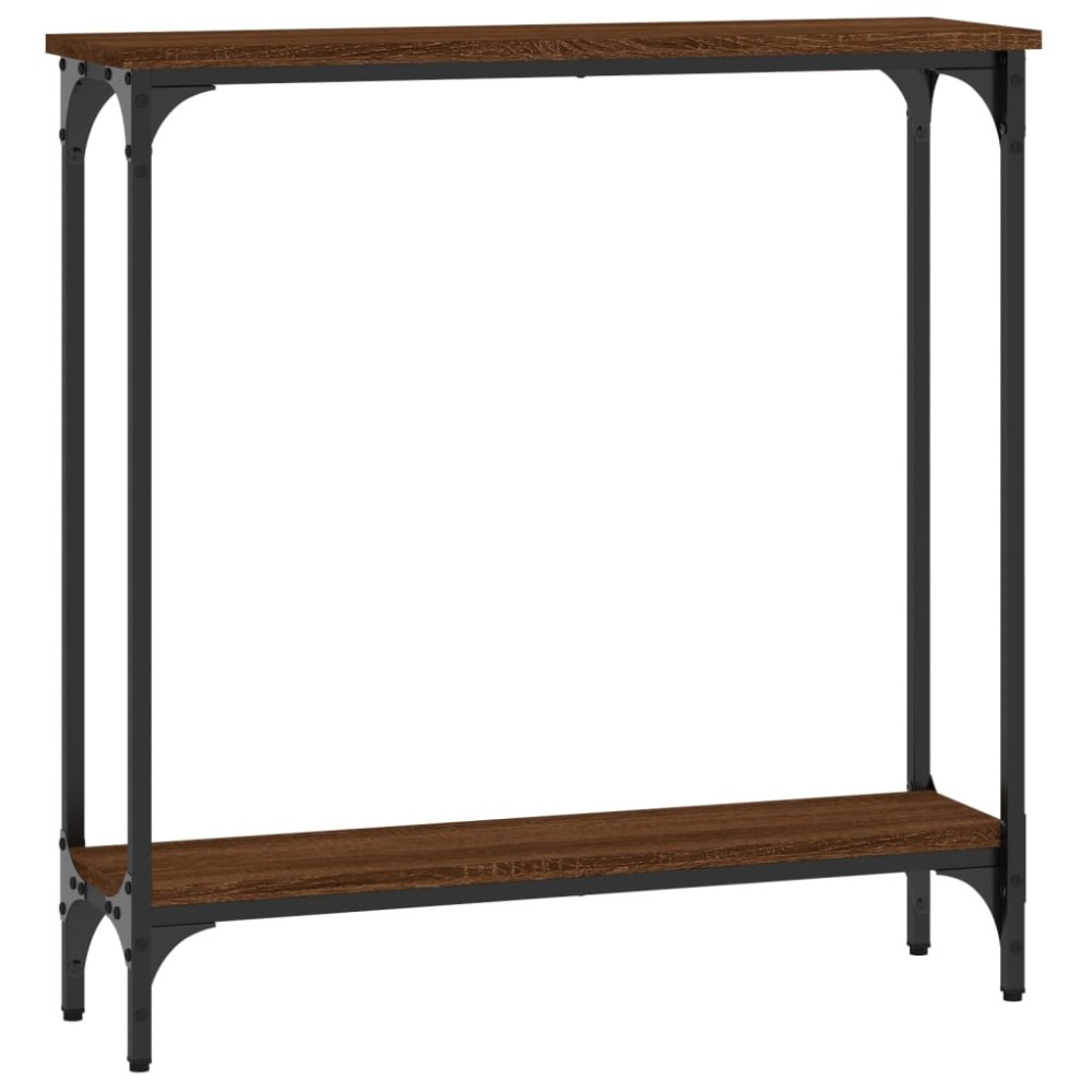 vidaXL Măsuță consolă, stejar maro, 75x22,5x75 cm, lemn prelucrat