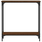 vidaXL Măsuță consolă, stejar maro, 75x22,5x75 cm, lemn prelucrat vidaXL Măsuță consolă, stejar maro, 75x22,5x75 cm, lemn prelucrat