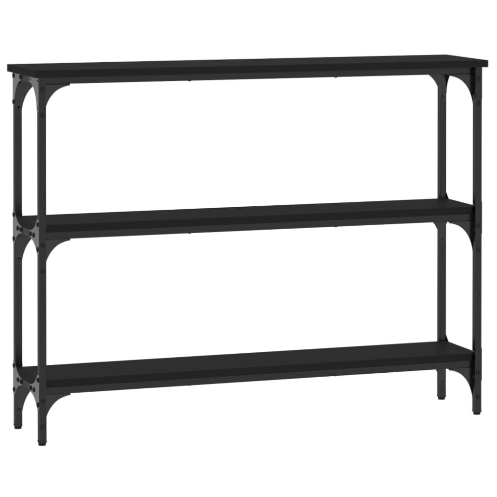 vidaXL Măsuță consolă, negru, 100x22,5x75 cm, lemn compozit