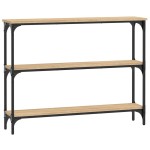 vidaXL Măsuță consolă, stejar sonoma, 100x22,5x75 cm, lemn prelucrat vidaXL Măsuță consolă, stejar sonoma, 100x22,5x75 cm, lemn prelucrat