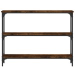 vidaXL Măsuță consolă, stejar fumuriu, 100x22,5x75 cm, lemn prelucrat vidaXL Măsuță consolă, stejar fumuriu, 100x22,5x75 cm, lemn prelucrat