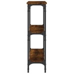vidaXL Măsuță consolă, stejar fumuriu, 100x22,5x75 cm, lemn prelucrat vidaXL Măsuță consolă, stejar fumuriu, 100x22,5x75 cm, lemn prelucrat