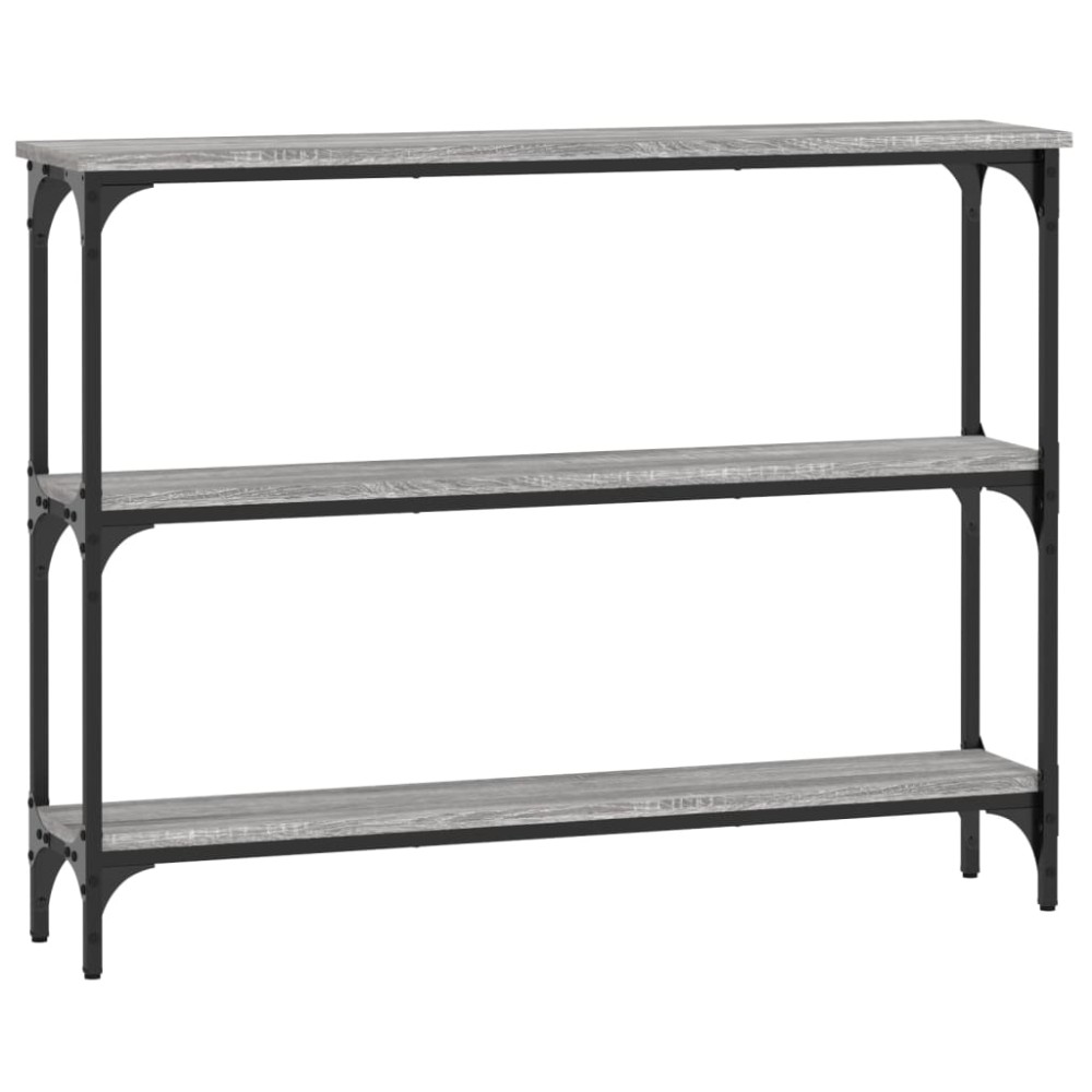 vidaXL Măsuță consolă, gri sonoma, 100x22,5x75 cm, lemn prelucrat