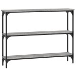 vidaXL Măsuță consolă, gri sonoma, 100x22,5x75 cm, lemn prelucrat vidaXL Măsuță consolă, gri sonoma, 100x22,5x75 cm, lemn prelucrat