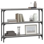 vidaXL Măsuță consolă, gri sonoma, 100x22,5x75 cm, lemn prelucrat vidaXL Măsuță consolă, gri sonoma, 100x22,5x75 cm, lemn prelucrat