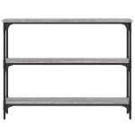 vidaXL Măsuță consolă, gri sonoma, 100x22,5x75 cm, lemn prelucrat vidaXL Măsuță consolă, gri sonoma, 100x22,5x75 cm, lemn prelucrat