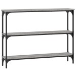 vidaXL Măsuță consolă, gri sonoma, 100x22,5x75 cm, lemn prelucrat vidaXL Măsuță consolă, gri sonoma, 100x22,5x75 cm, lemn prelucrat