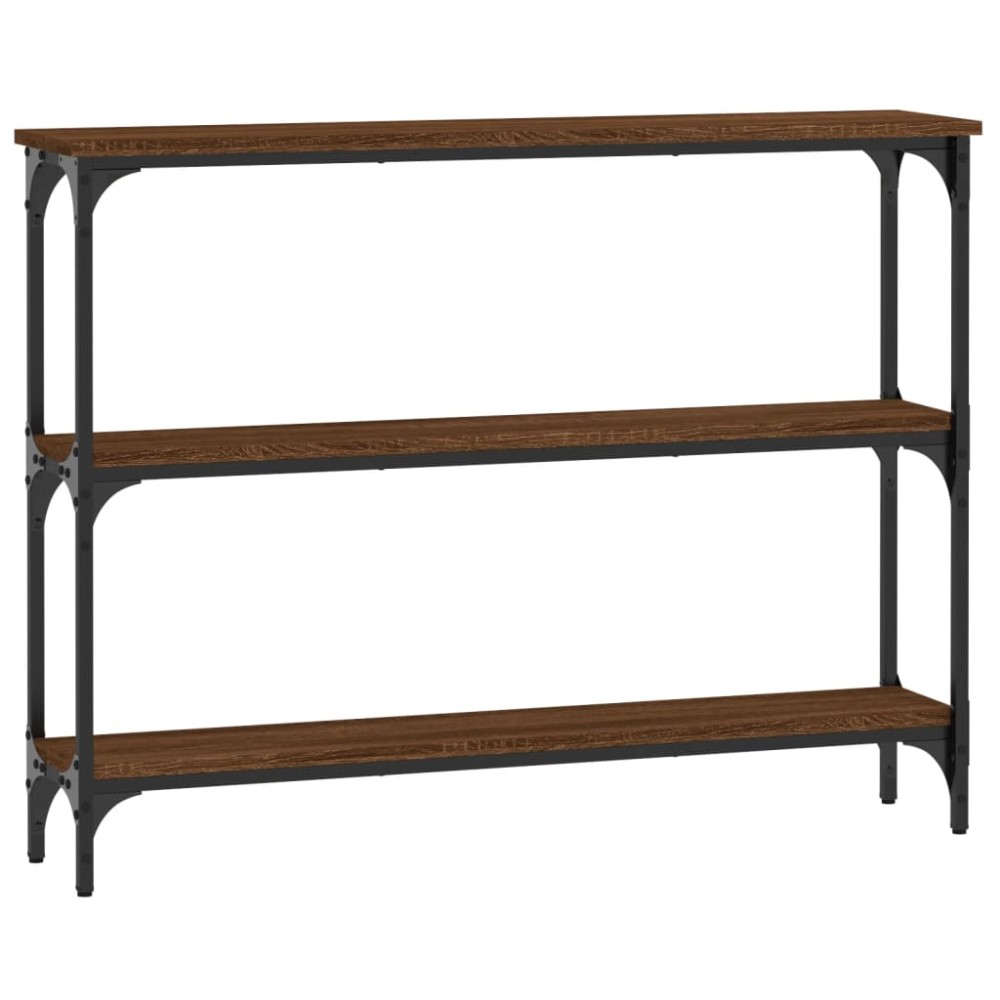 vidaXL Măsuță consolă, stejar maro, 100x22,5x75 cm, lemn prelucrat