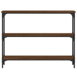 vidaXL Măsuță consolă, stejar maro, 100x22,5x75 cm, lemn prelucrat vidaXL Măsuță consolă, stejar maro, 100x22,5x75 cm, lemn prelucrat