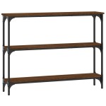 vidaXL Măsuță consolă, stejar maro, 100x22,5x75 cm, lemn prelucrat vidaXL Măsuță consolă, stejar maro, 100x22,5x75 cm, lemn prelucrat