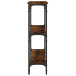 vidaXL Măsuță consolă, stejar fumuriu, 75x22,5x75 cm, lemn prelucrat vidaXL Măsuță consolă, stejar fumuriu, 75x22,5x75 cm, lemn prelucrat