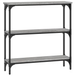 vidaXL Măsuță consolă, gri sonoma, 75x22,5x75 cm, lemn prelucrat vidaXL Măsuță consolă, gri sonoma, 75x22,5x75 cm, lemn prelucrat