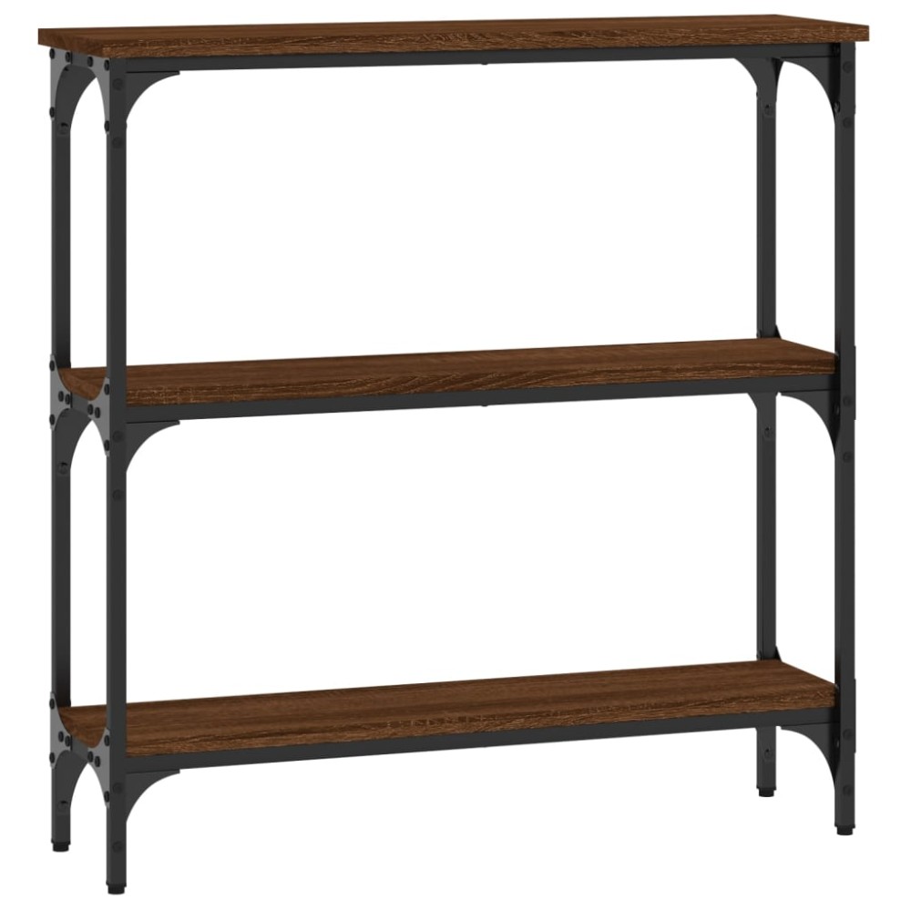 vidaXL Măsuță consolă, stejar maro, 75x22,5x75 cm, lemn prelucrat