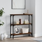 vidaXL Măsuță consolă, stejar maro, 75x22,5x75 cm, lemn prelucrat vidaXL Măsuță consolă, stejar maro, 75x22,5x75 cm, lemn prelucrat