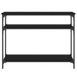 vidaXL Măsuță consolă, negru, 100x29x75 cm, lemn compozit vidaXL Măsuță consolă, negru, 100x29x75 cm, lemn compozit